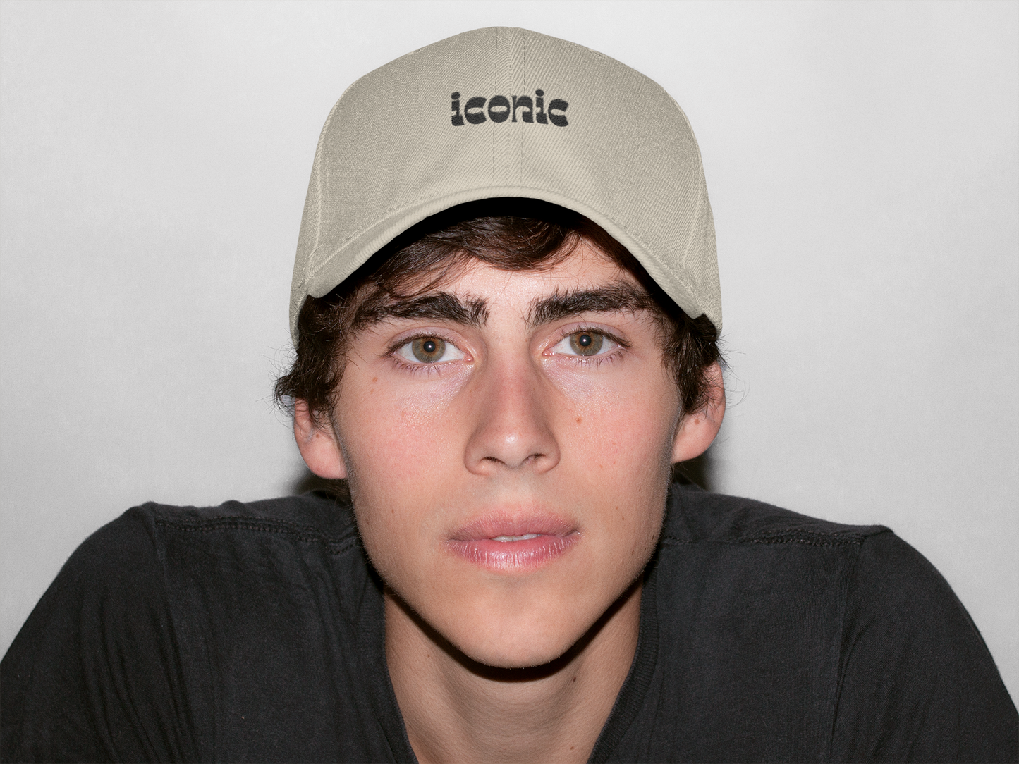 Iconic Text Unisex Cap, Trendy Hat, Aesthetic Streetwear Baseball Cap, Vintage Hip Hop, Urban Headwear