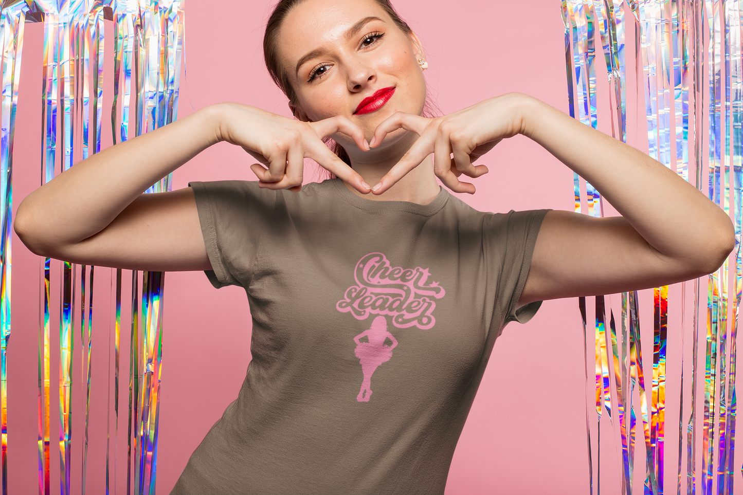 Cheerleader T-Shirt, Aesthetic Cheer Tee, Cute Spiritwear, Trendy Athletic Shirt
