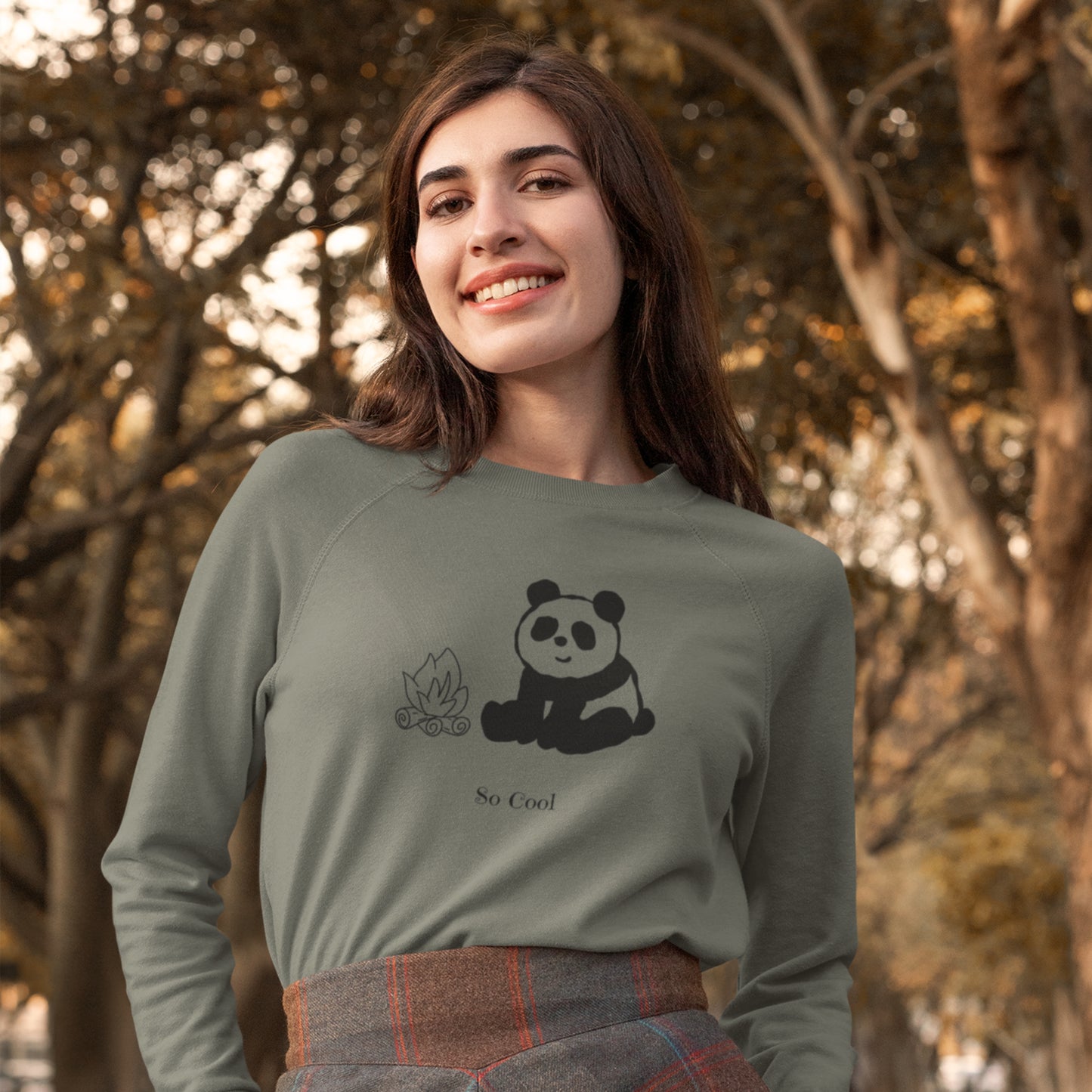 So Cool Panda Unisex Crewneck Sweatshirt