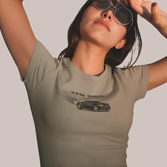 Stay Driven Short-Sleeve T-Shirt, Aesthetic Motivational Streetwear Tee