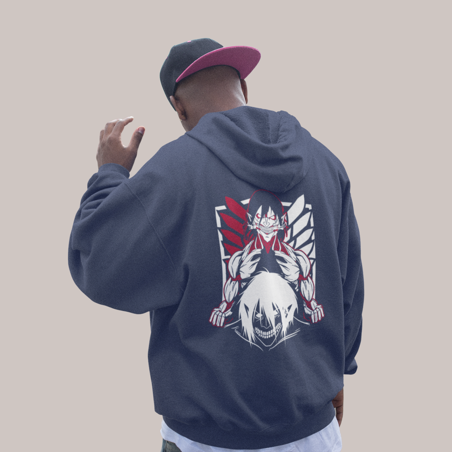 Anime Warrior Graphic Hoodie – Streetwear Pullover