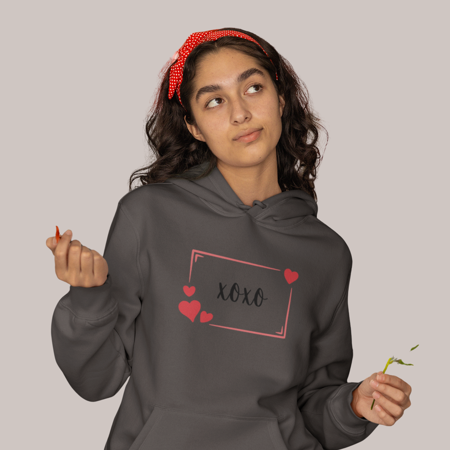Valentine's Day XOXO Statement Hoodie