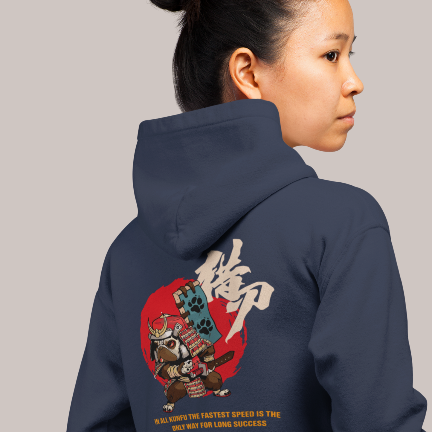 Samurai Kung Fu Dog Hoodie