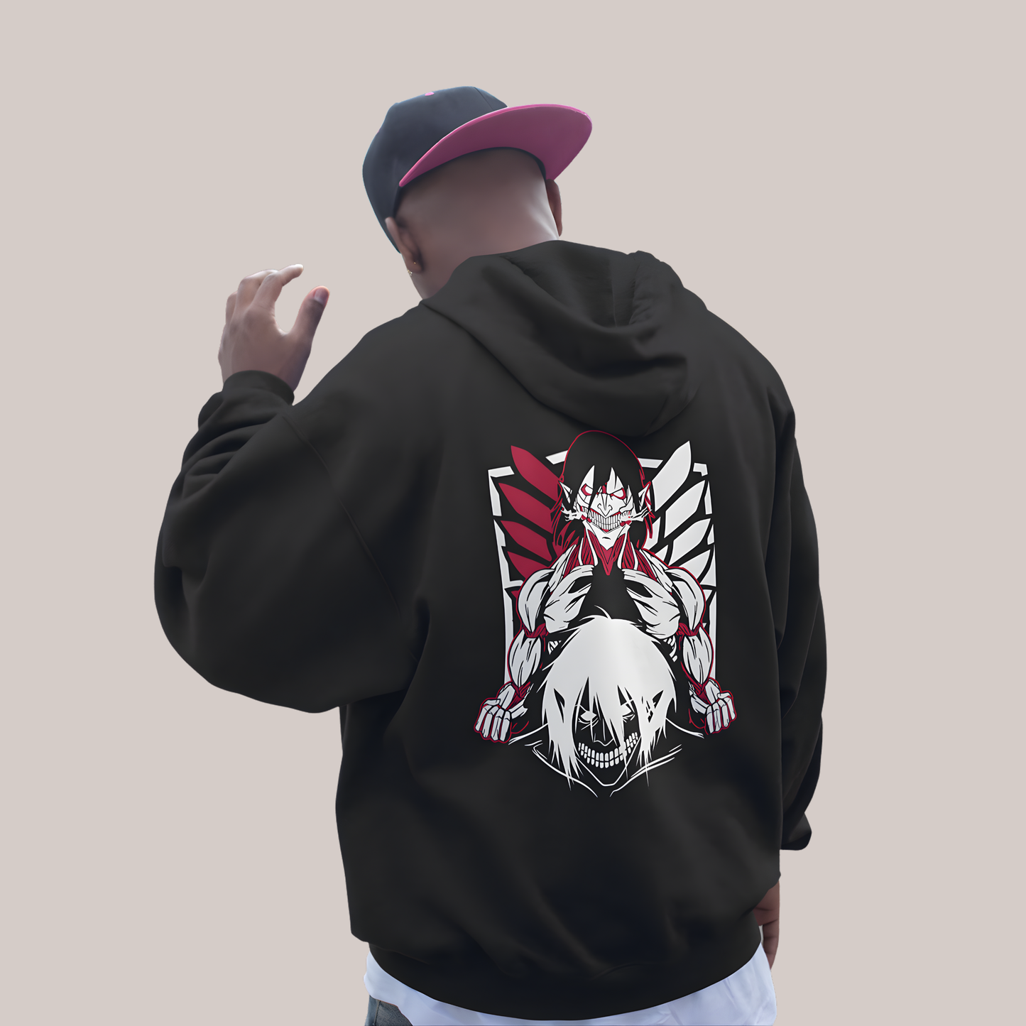 Anime Warrior Graphic Hoodie – Streetwear Pullover
