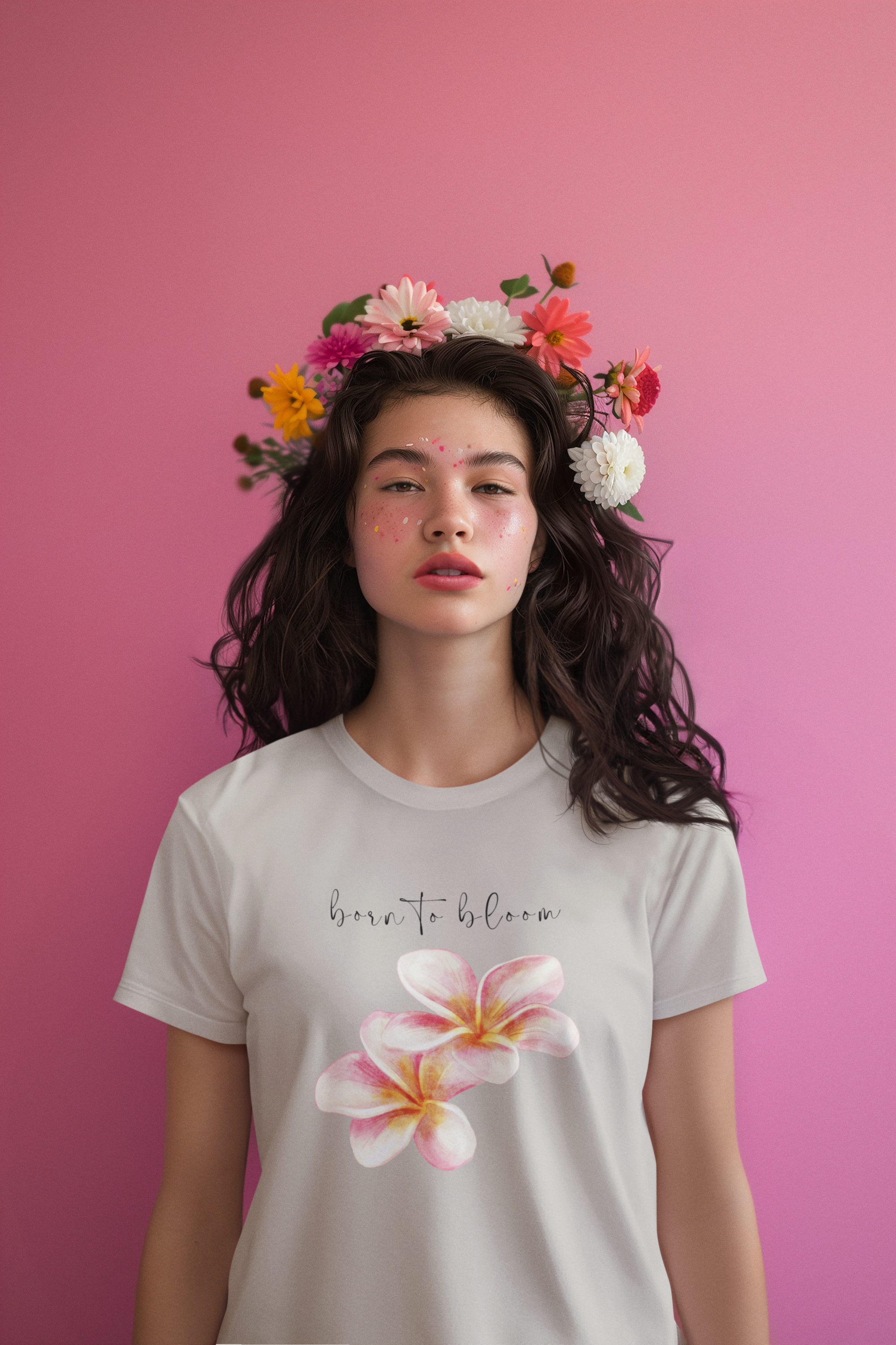 Born to Bloom Short-Sleeve T-Shirt, Beautiful Floral Cottagecore Aesthetic Tee