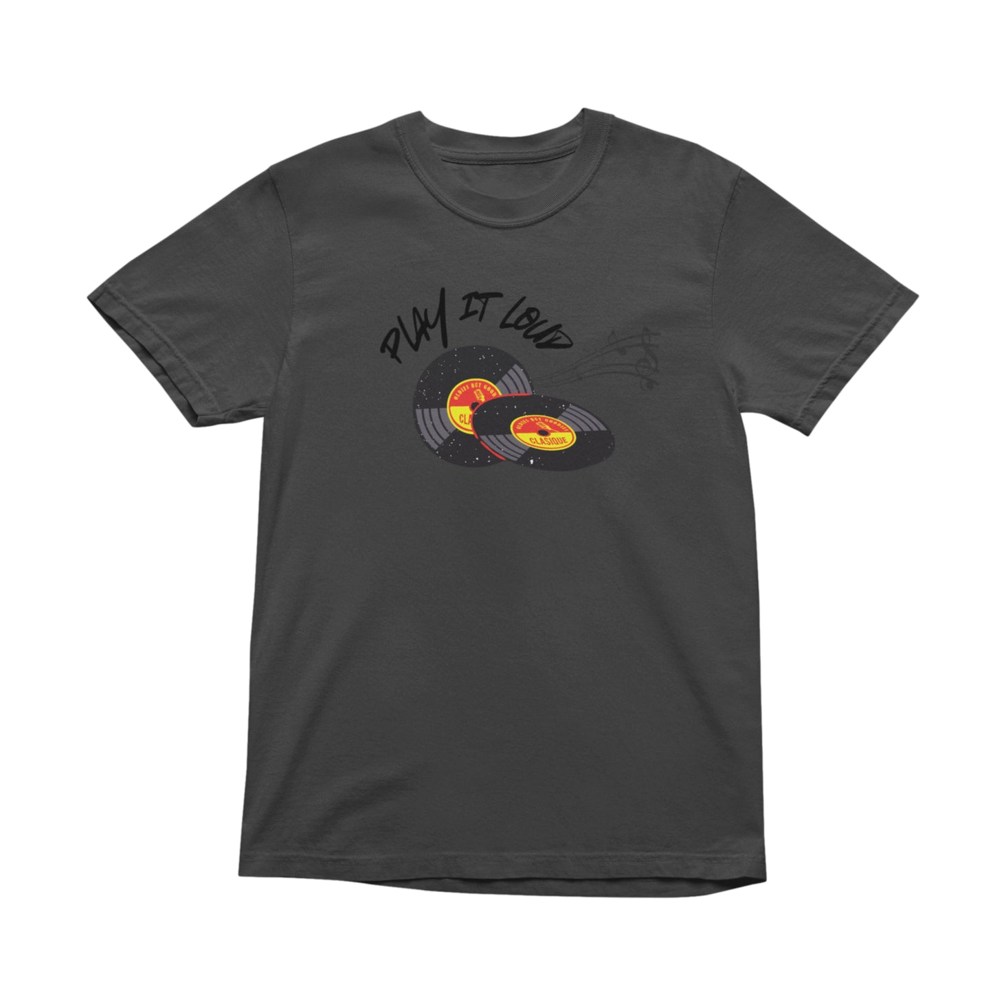 Play It Loud Music T-Shirt, Trendy Song Top, Music Aesthetic Tee