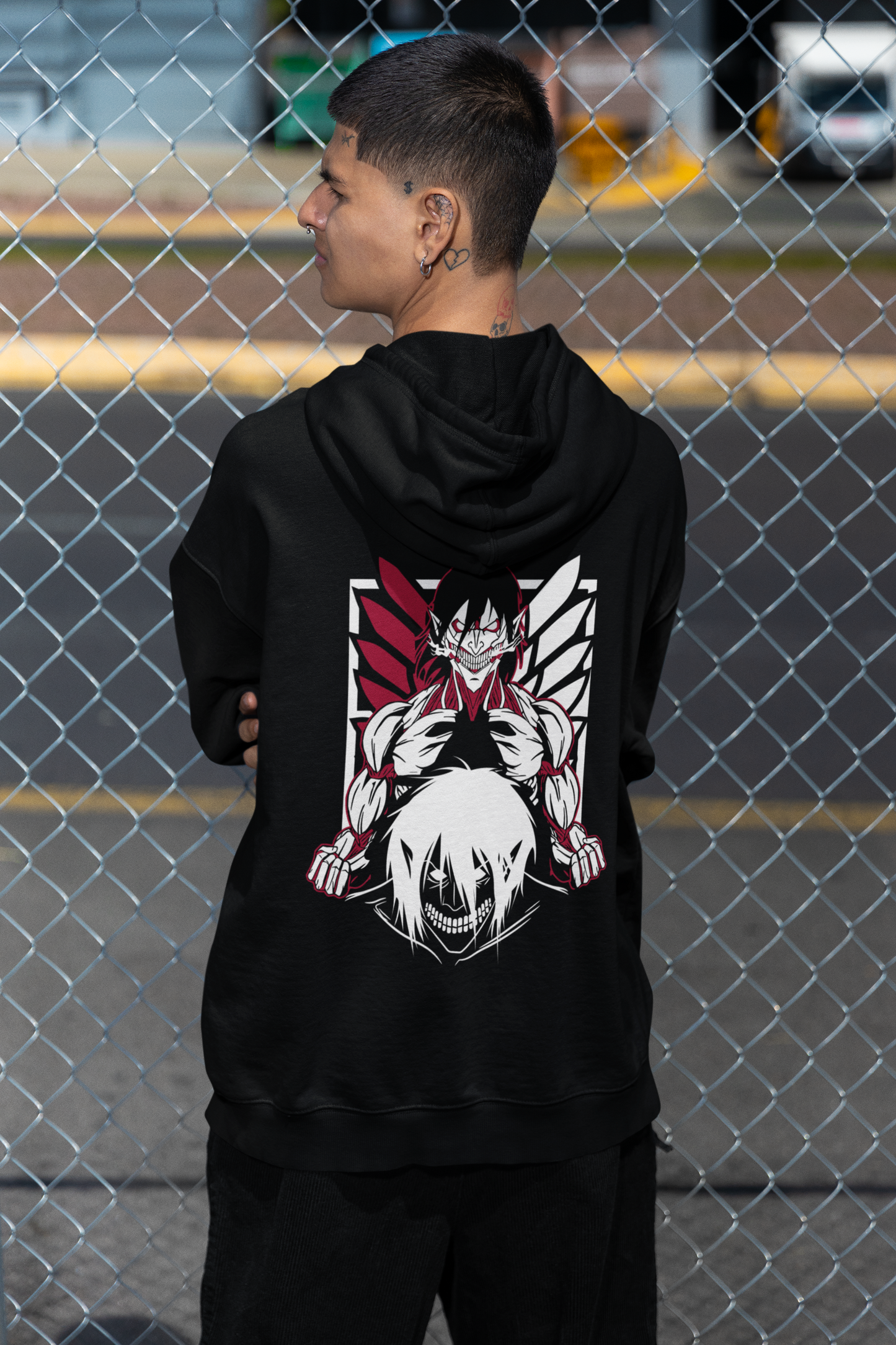 Anime Warrior Graphic Hoodie – Streetwear Pullover