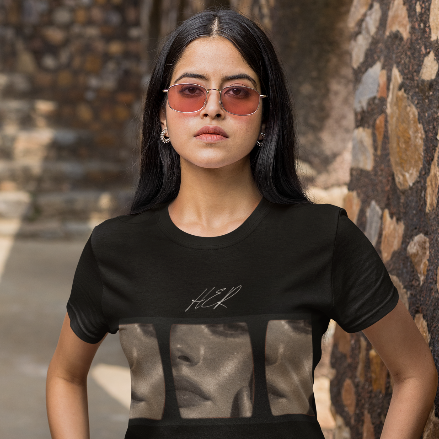 Her Short-Sleeve T-Shirt, Aesthetic Vintage Tee