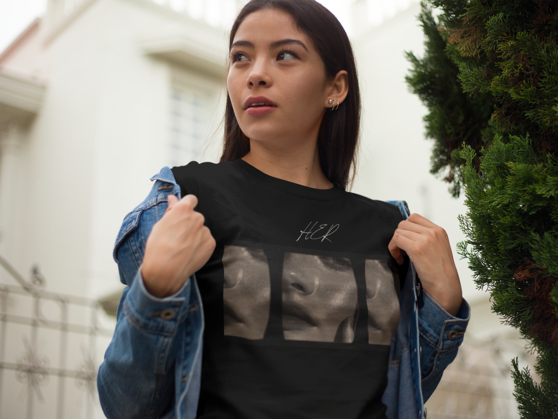 Her Short-Sleeve T-Shirt, Aesthetic Vintage Tee