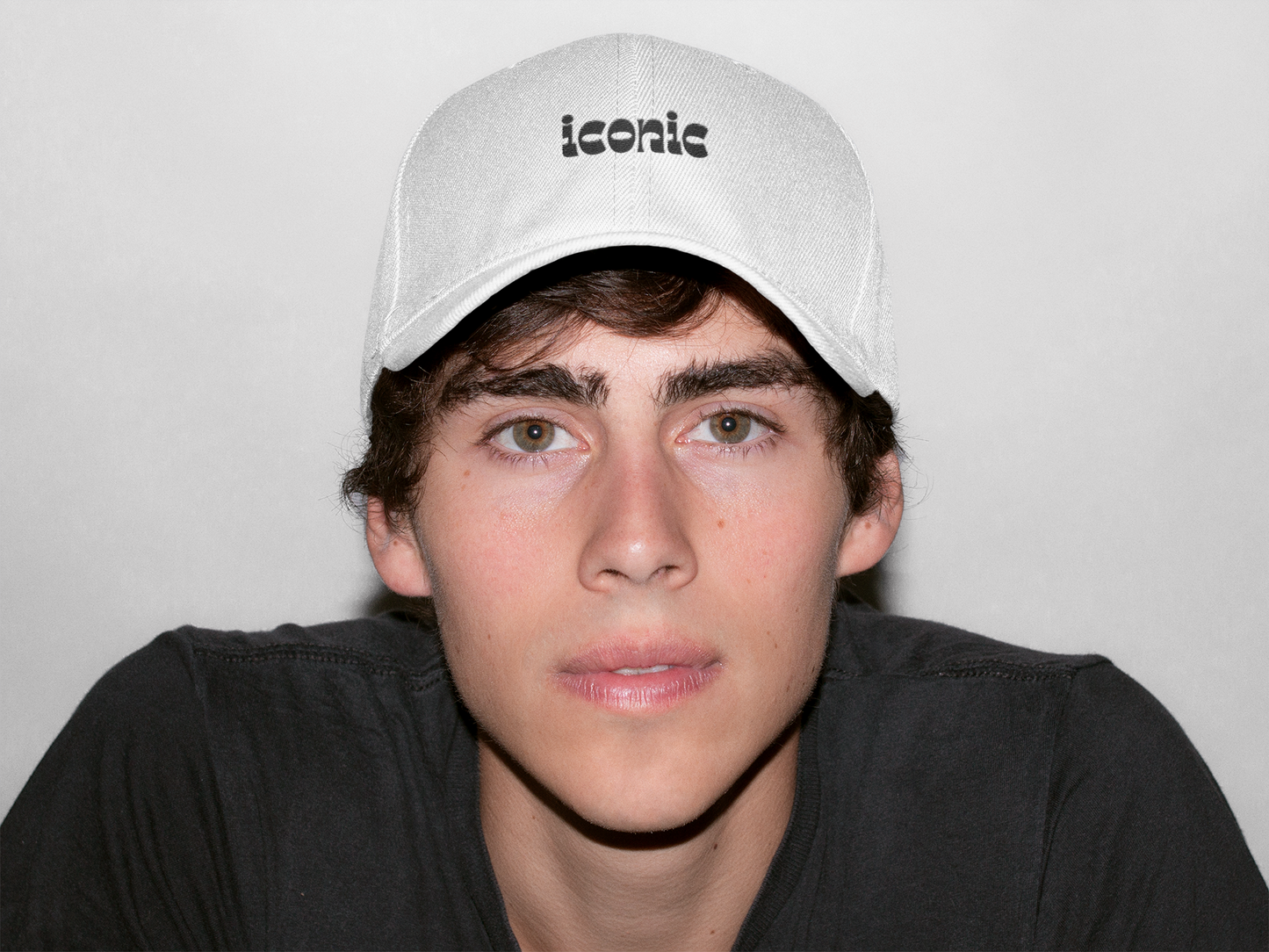 Iconic Text Unisex Cap, Trendy Hat, Aesthetic Streetwear Baseball Cap, Vintage Hip Hop, Urban Headwear