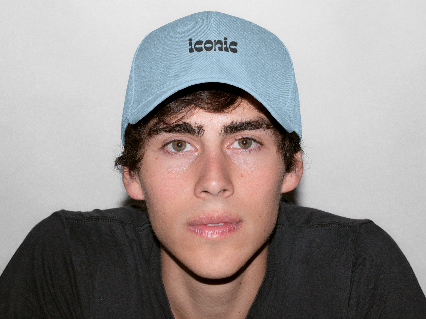 Iconic Text Unisex Cap, Trendy Hat, Aesthetic Streetwear Baseball Cap, Vintage Hip Hop, Urban Headwear