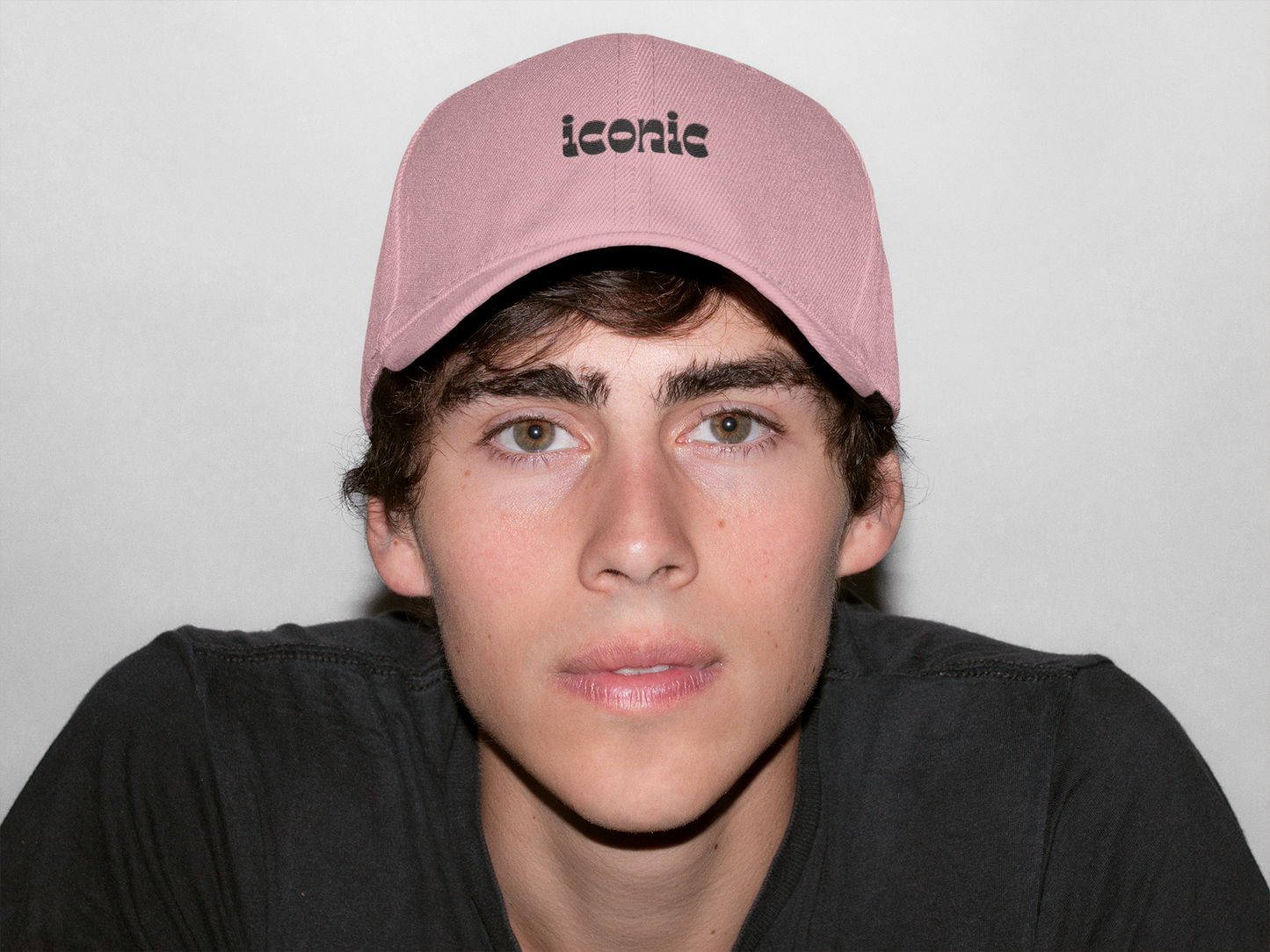 Iconic Text Unisex Cap, Trendy Hat, Aesthetic Streetwear Baseball Cap, Vintage Hip Hop, Urban Headwear