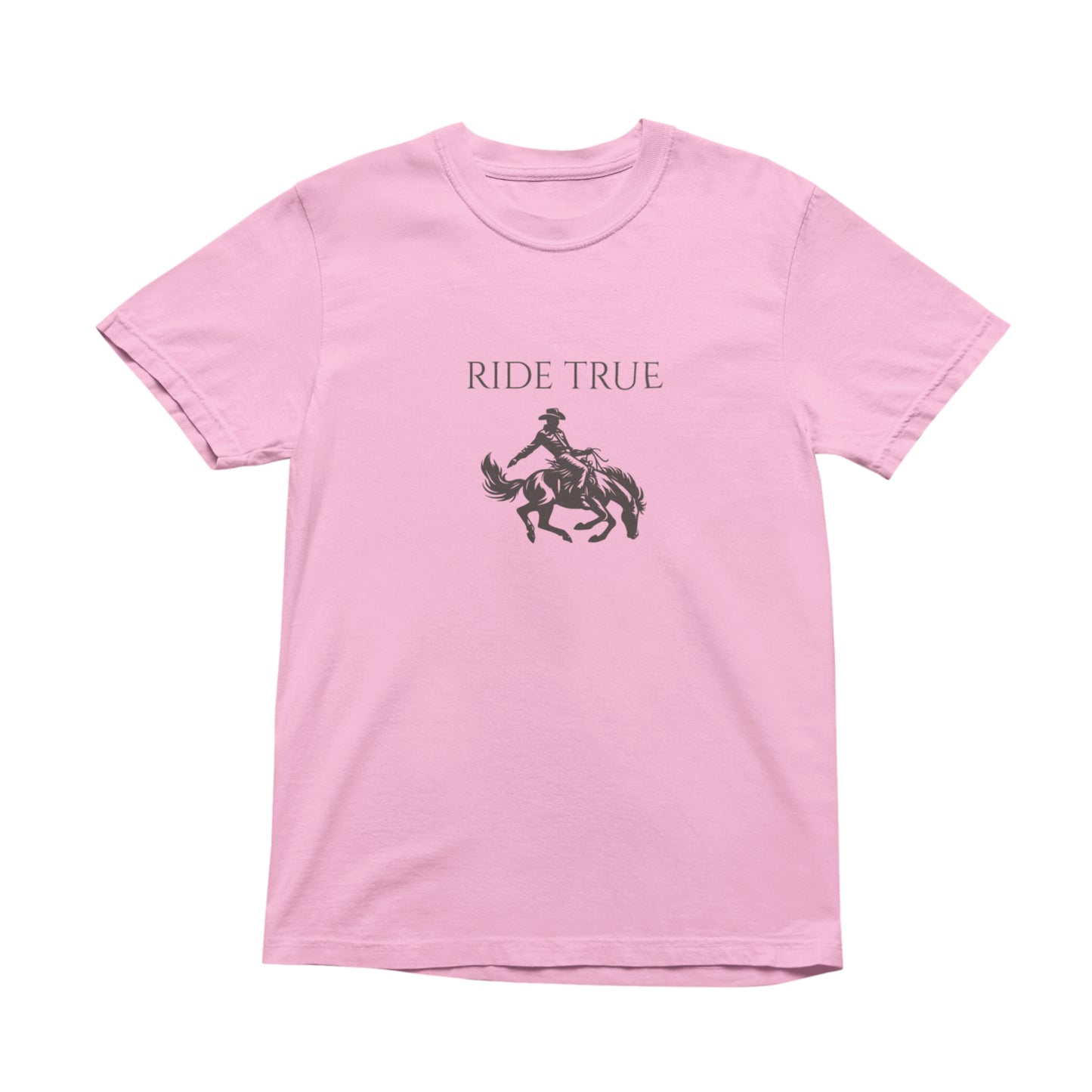 Ride True Cowboy T-Shirt, Rustic Western Graphic Tee, Timeless Country Rodeo Shirt