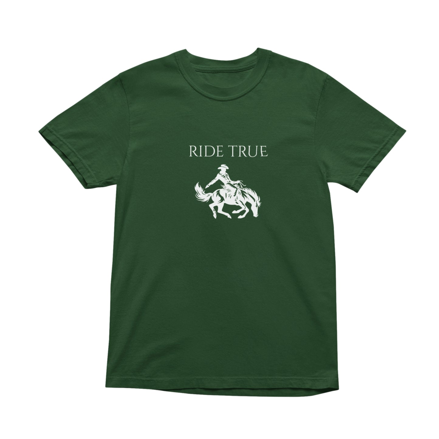 Ride True Cowboy T-Shirt, Rustic Western Graphic Tee, Timeless Country Rodeo Shirt