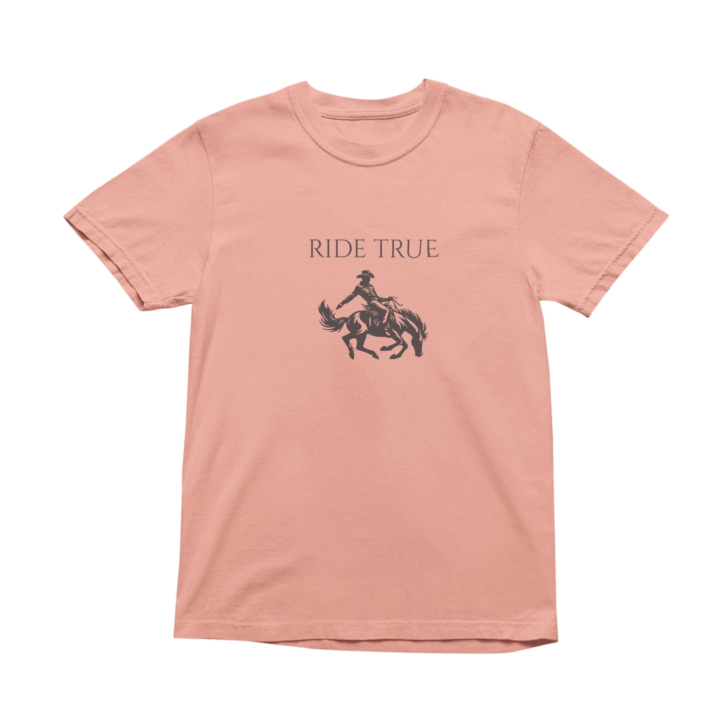 Ride True Cowboy T-Shirt, Rustic Western Graphic Tee, Timeless Country Rodeo Shirt