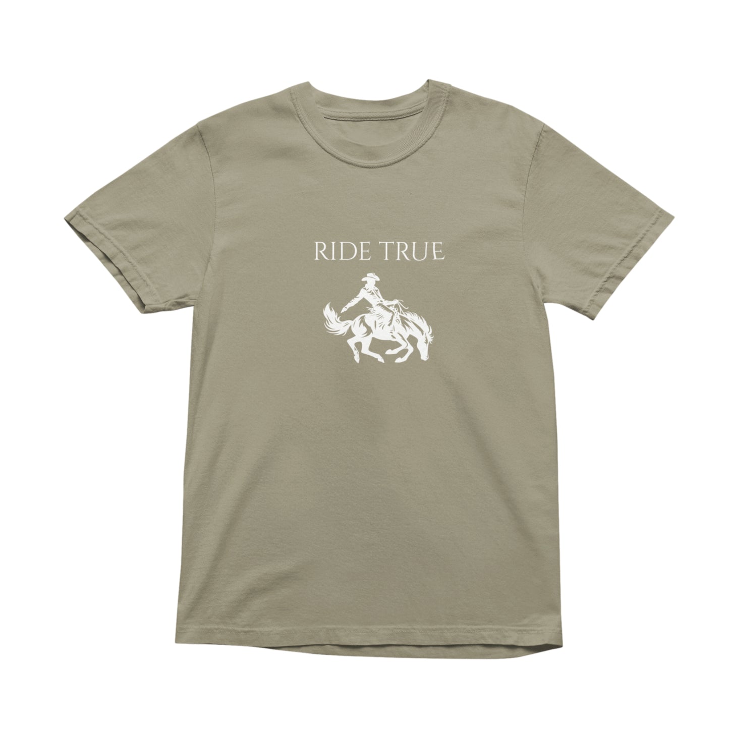 Ride True Cowboy T-Shirt, Rustic Western Graphic Tee, Timeless Country Rodeo Shirt