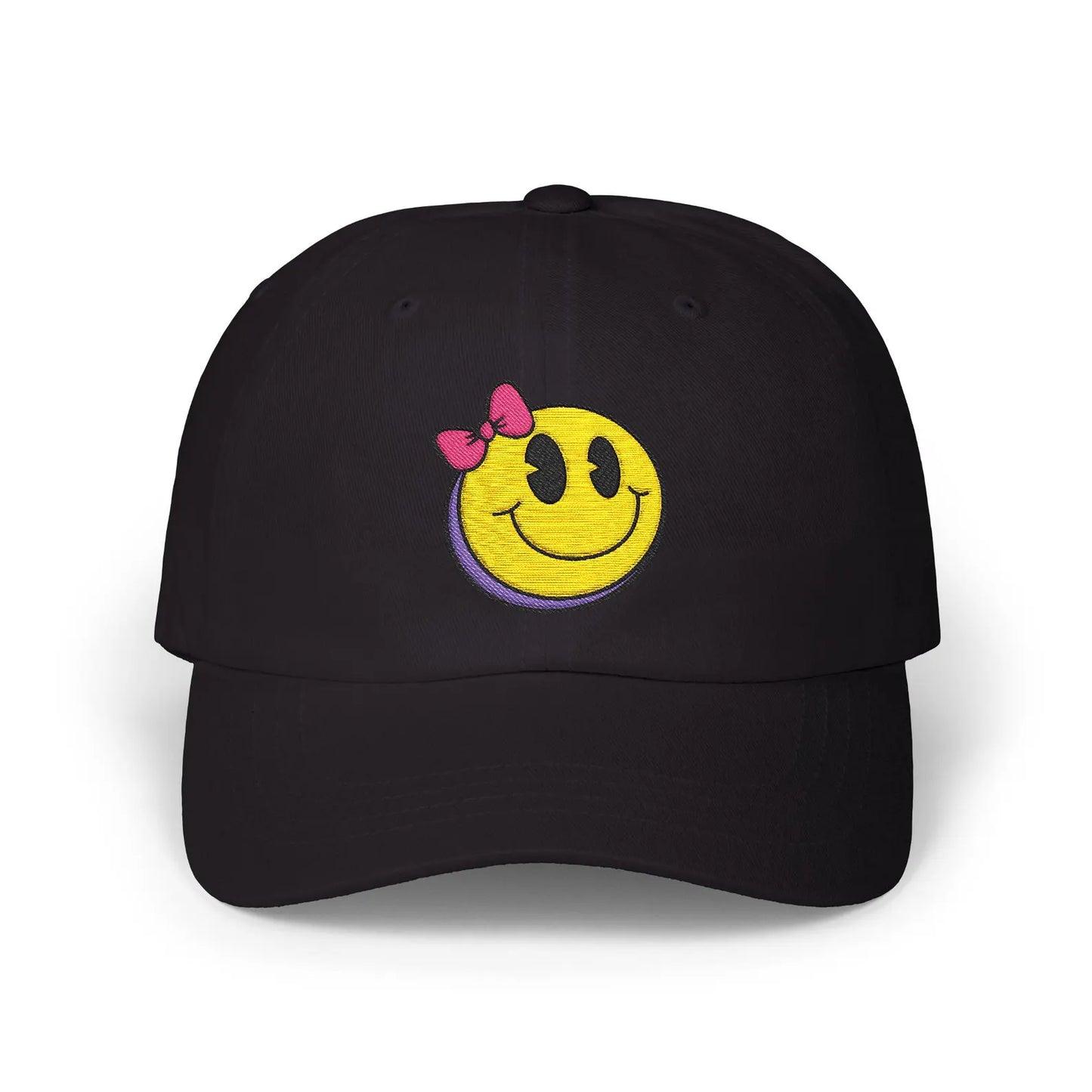 Trendy Cap - Funny Smiley Face Hat, Unique Quirky Playful Eye-Catching Dad Cap, Baseball Cap, Hipster Cap, Fashion Statement, Happy Cap