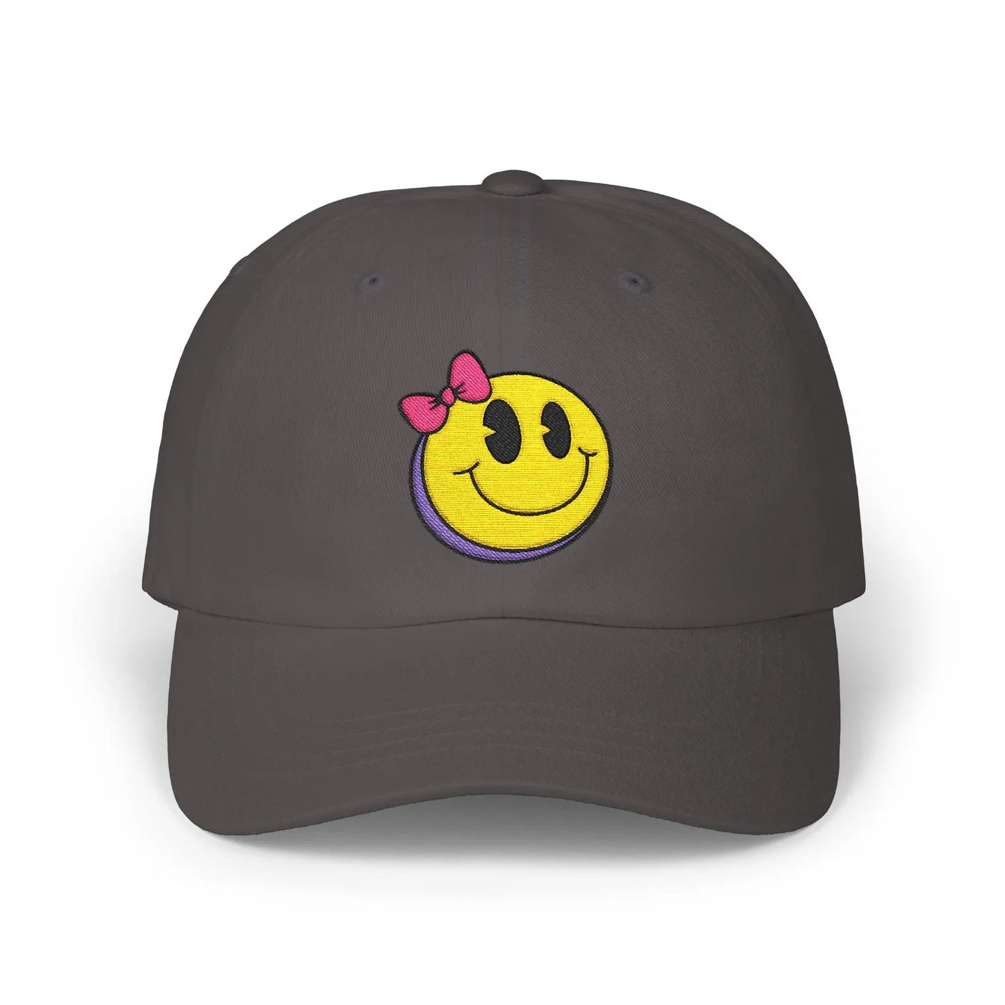 Trendy Cap - Funny Smiley Face Hat, Unique Quirky Playful Eye-Catching Dad Cap, Baseball Cap, Hipster Cap, Fashion Statement, Happy Cap