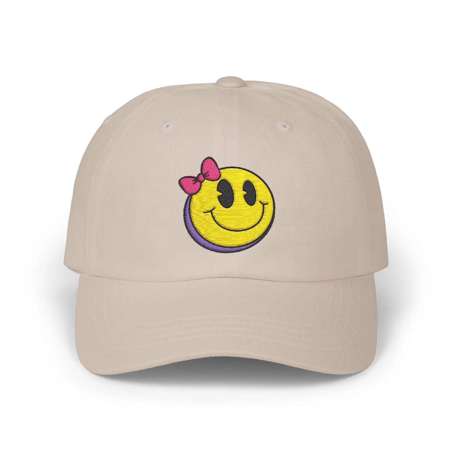 Trendy Cap - Funny Smiley Face Hat, Unique Quirky Playful Eye-Catching Dad Cap, Baseball Cap, Hipster Cap, Fashion Statement, Happy Cap