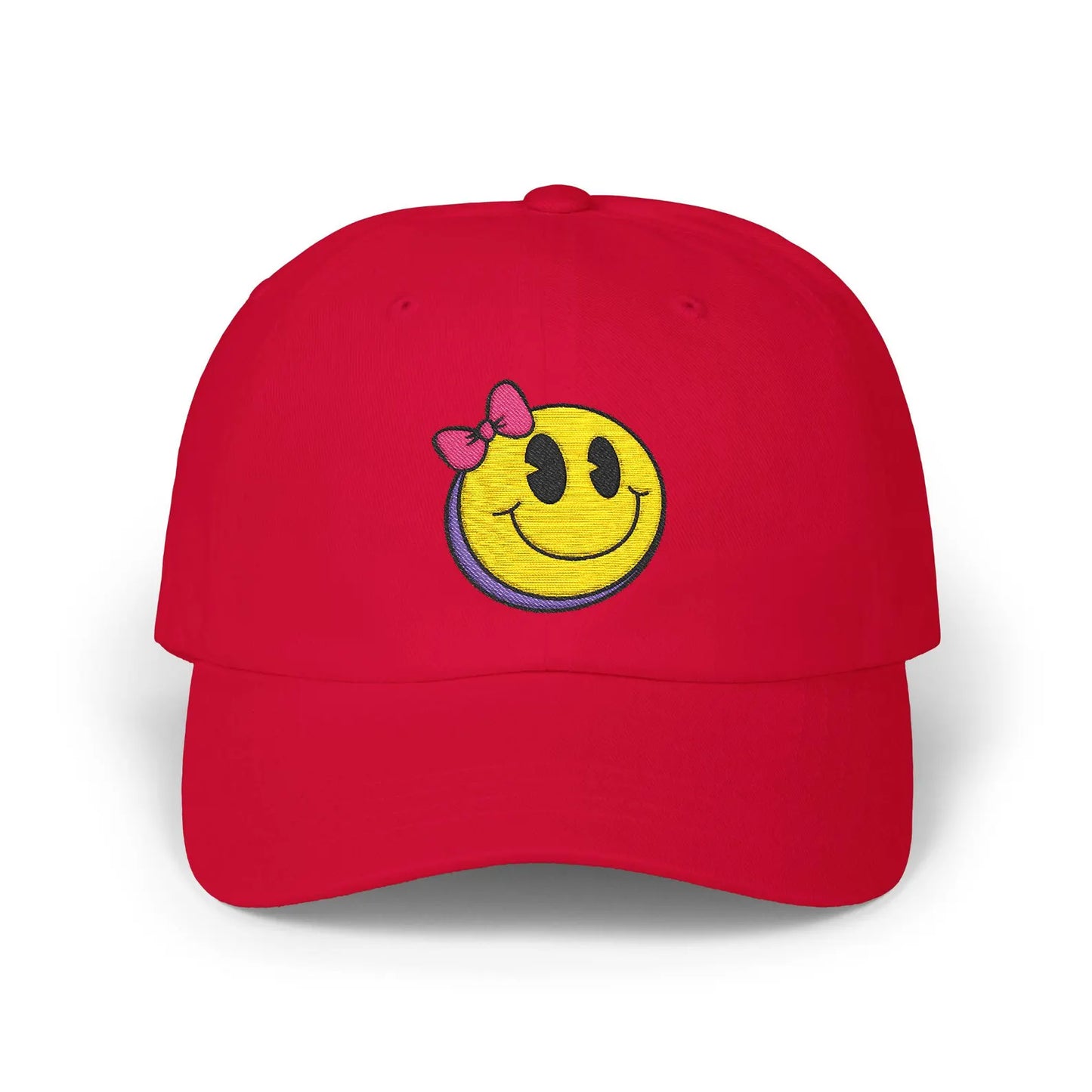 Trendy Cap - Funny Smiley Face Hat, Unique Quirky Playful Eye-Catching Dad Cap, Baseball Cap, Hipster Cap, Fashion Statement, Happy Cap