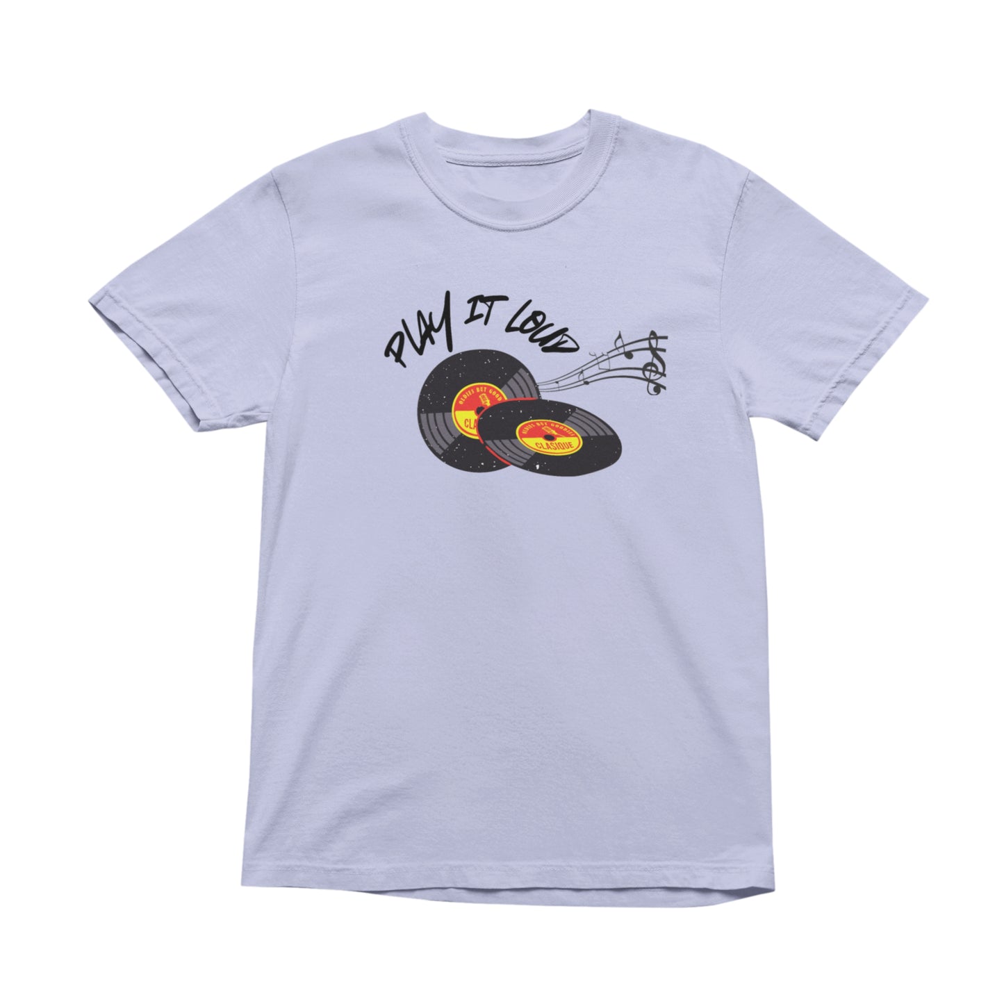 Play It Loud Music T-Shirt, Trendy Song Top, Music Aesthetic Tee
