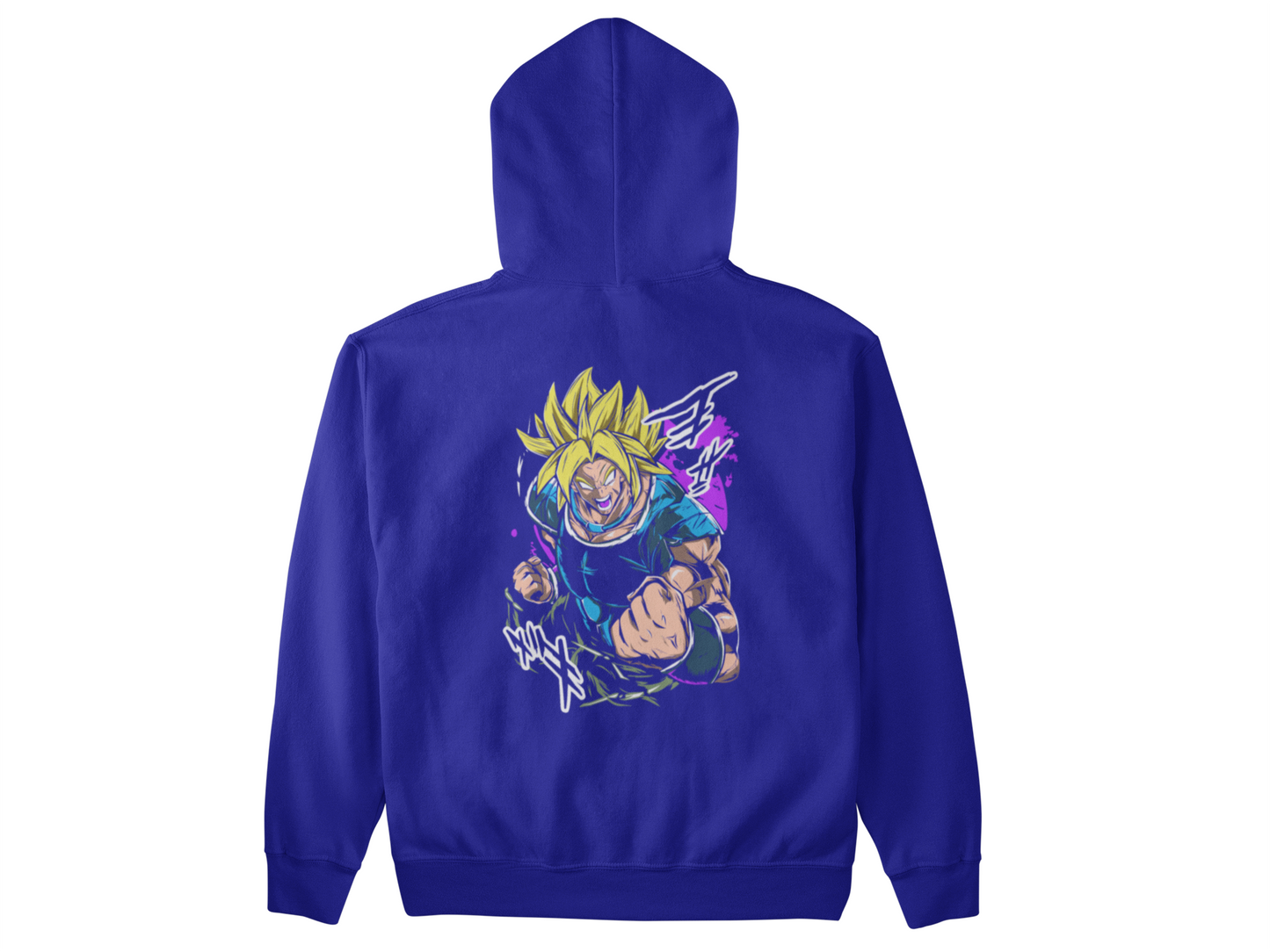 Saiyan Power Burst Graphic Hoodie – Back Print
