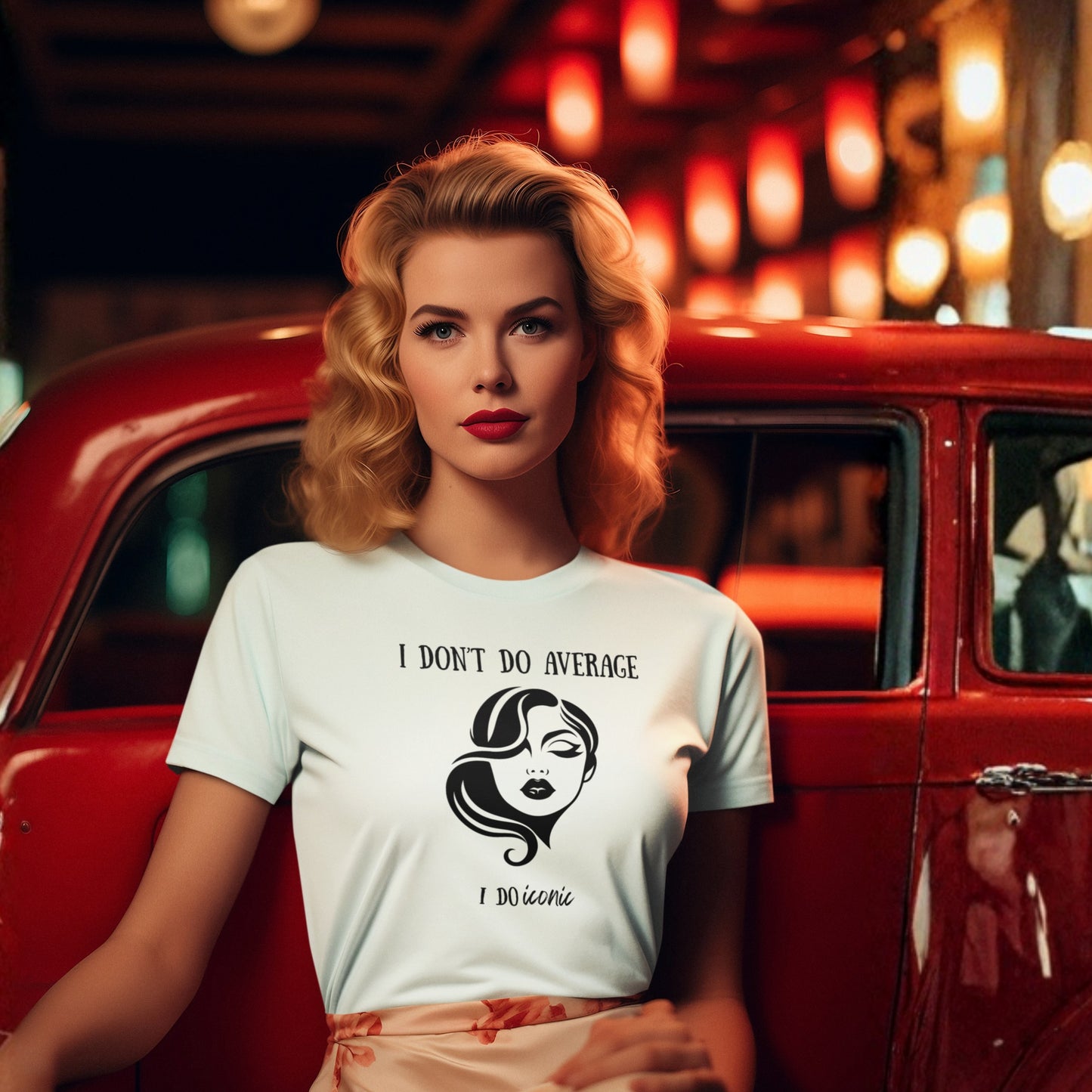 I Don’t Do Average I Do Iconic T-Shirt, Minimal Graphic Tee, Unisex Cotton Shirt