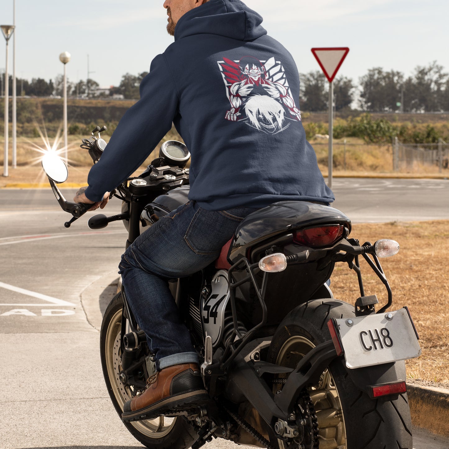 Anime Warrior Graphic Hoodie – Streetwear Pullover