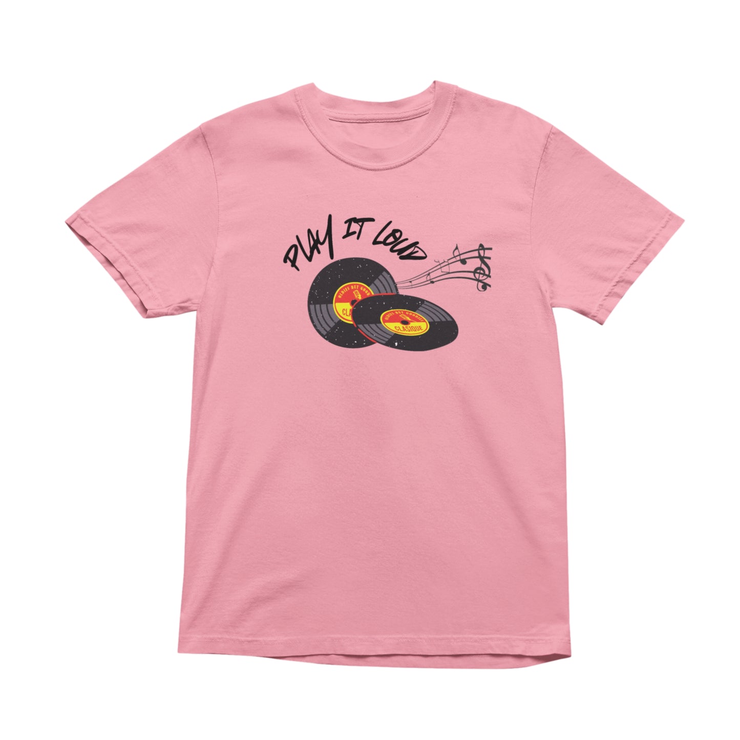 Play It Loud Music T-Shirt, Trendy Song Top, Music Aesthetic Tee