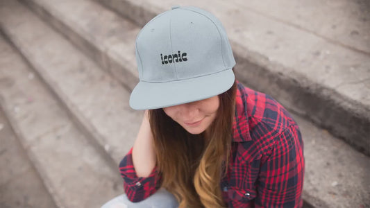 Iconic Text Unisex Cap, Trendy Hat, Aesthetic Streetwear Baseball Cap, Vintage Hip Hop, Urban Headwear