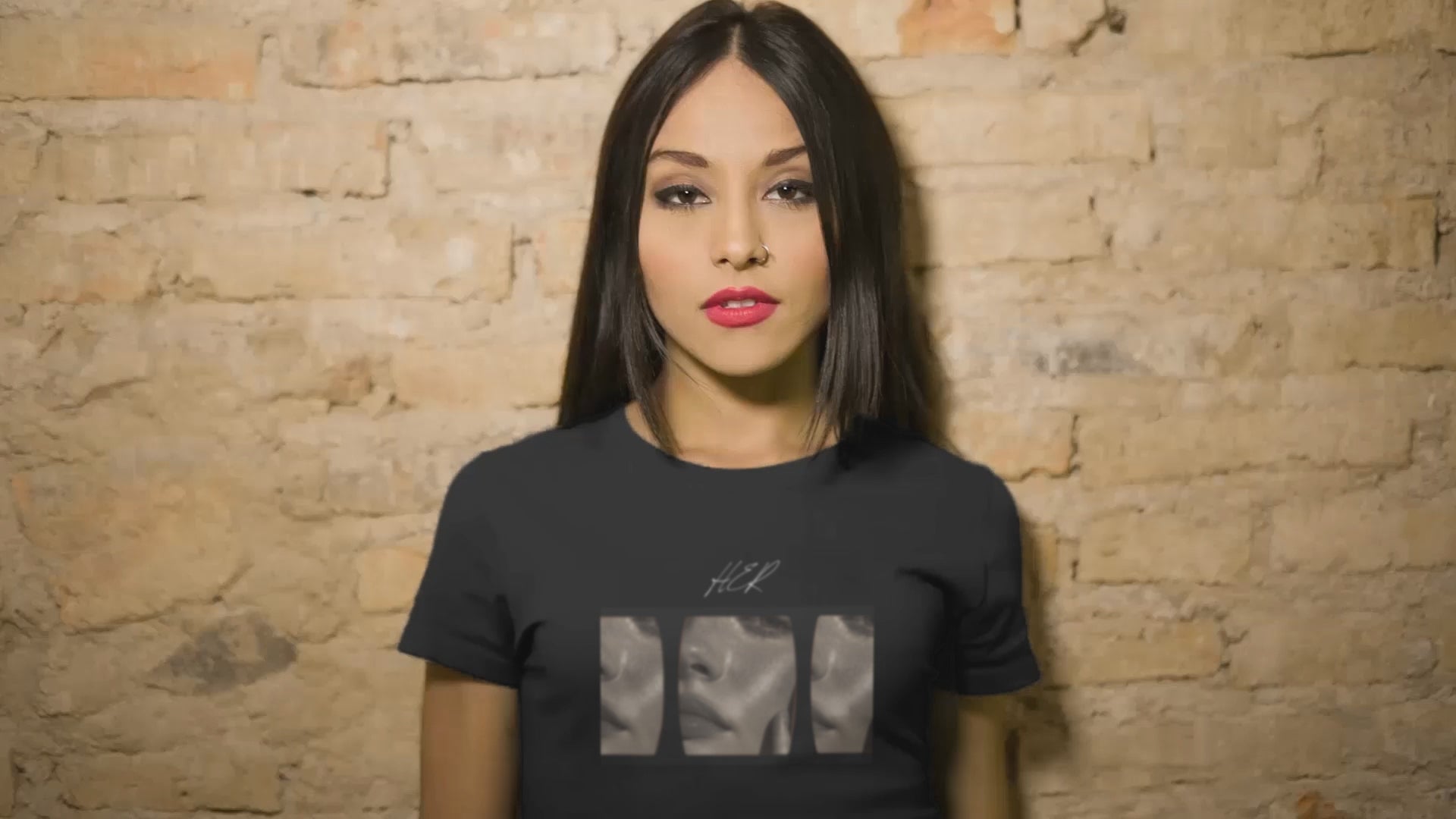 Her Short-Sleeve T-Shirt, Aesthetic Vintage Tee