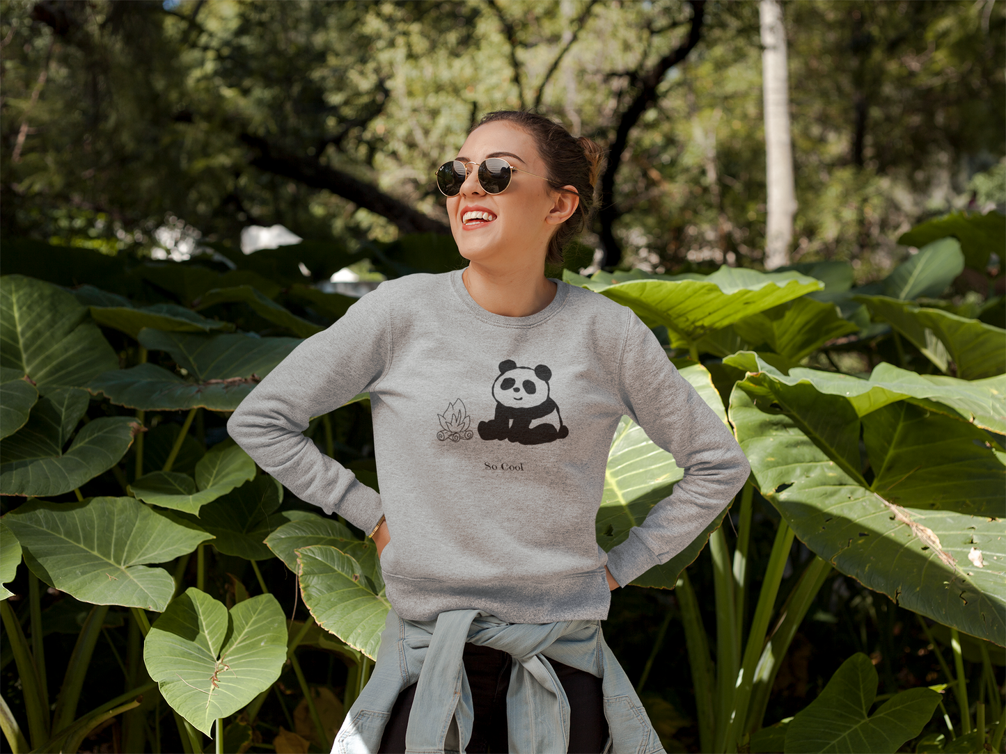 So Cool Panda Unisex Crewneck Sweatshirt
