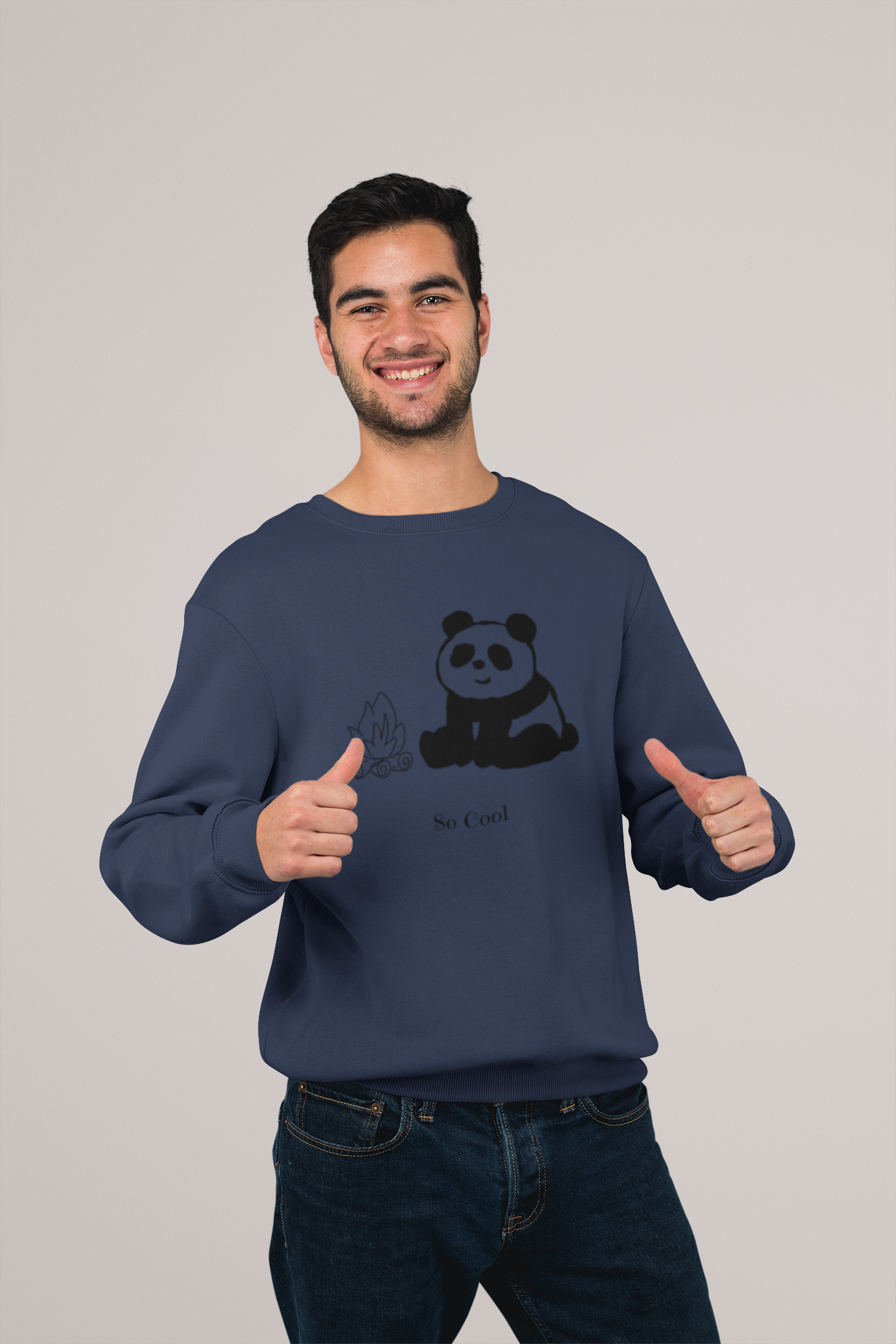So Cool Panda Unisex Crewneck Sweatshirt