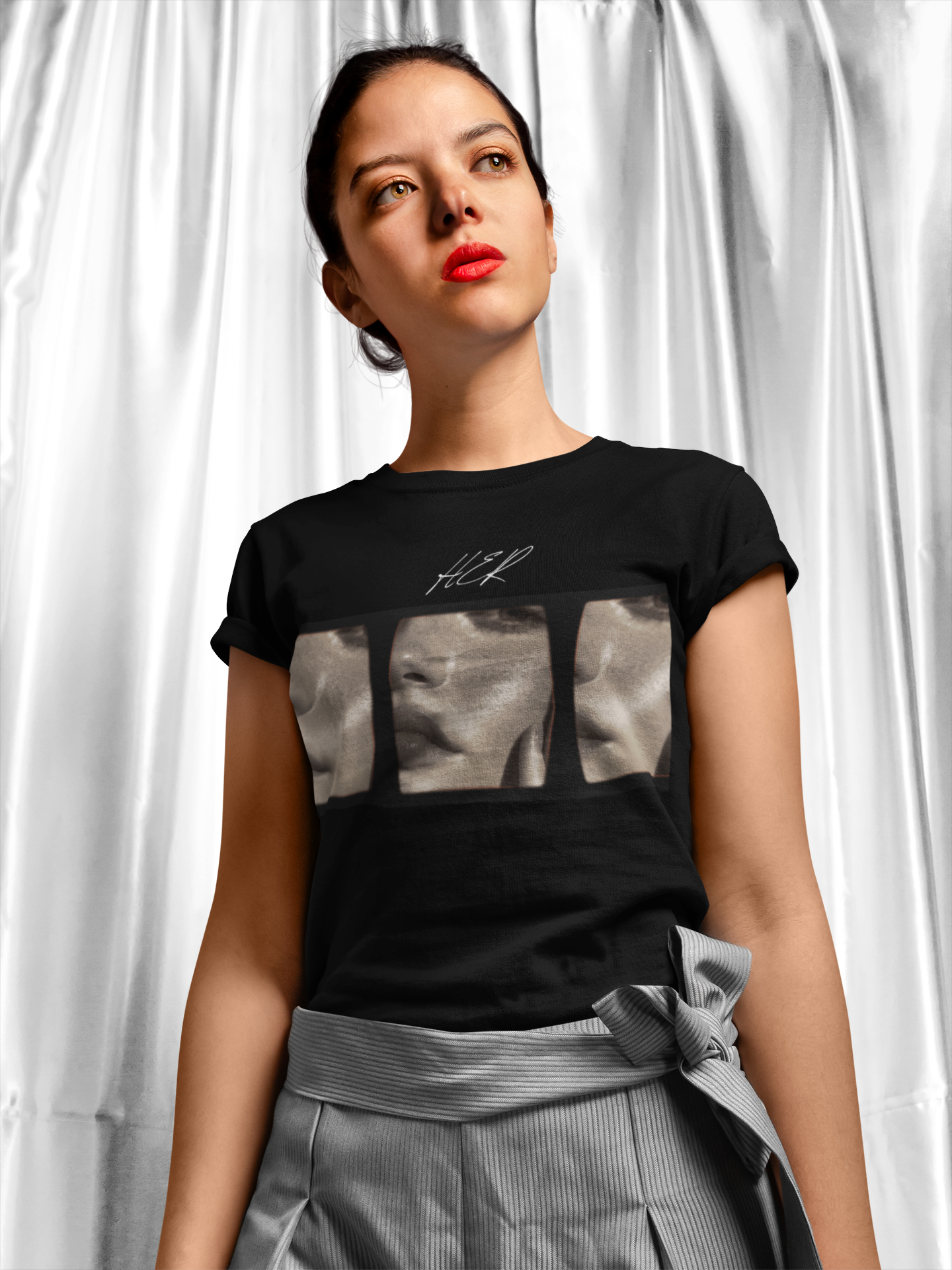 Her Short-Sleeve T-Shirt, Aesthetic Vintage Tee