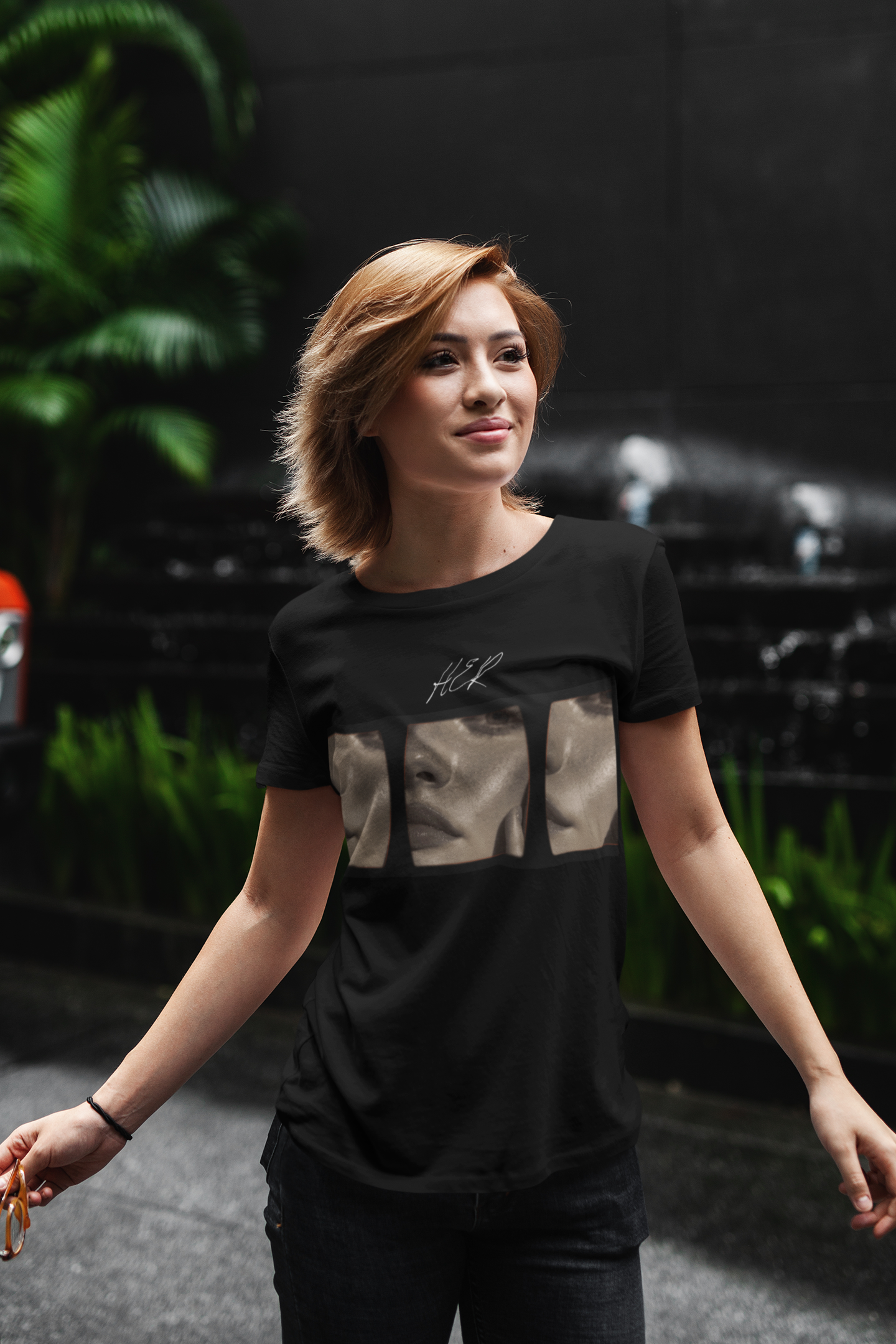 Her Short-Sleeve T-Shirt, Aesthetic Vintage Tee