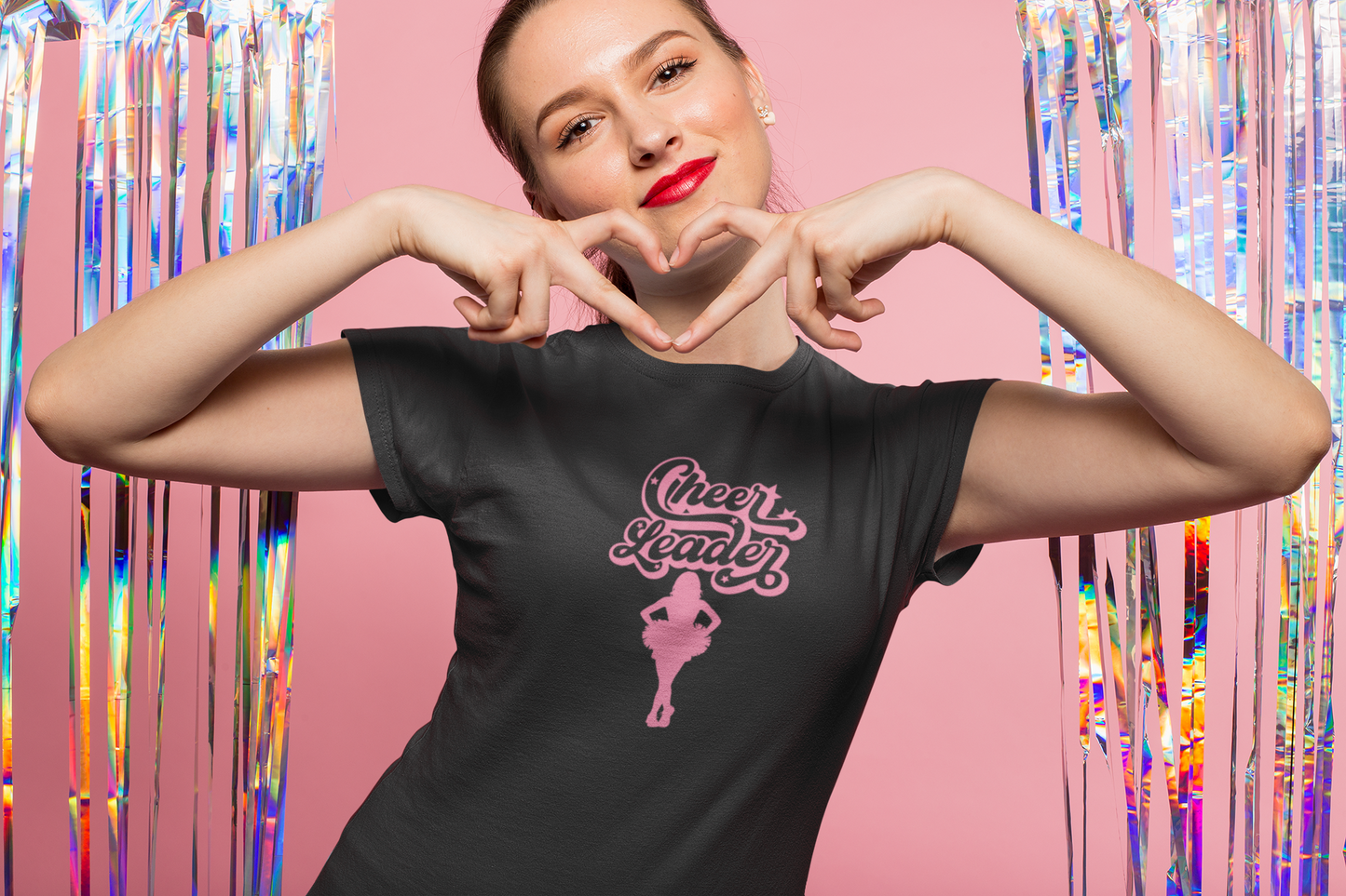 Cheerleader T-Shirt, Aesthetic Cheer Tee, Cute Spiritwear, Trendy Athletic Shirt