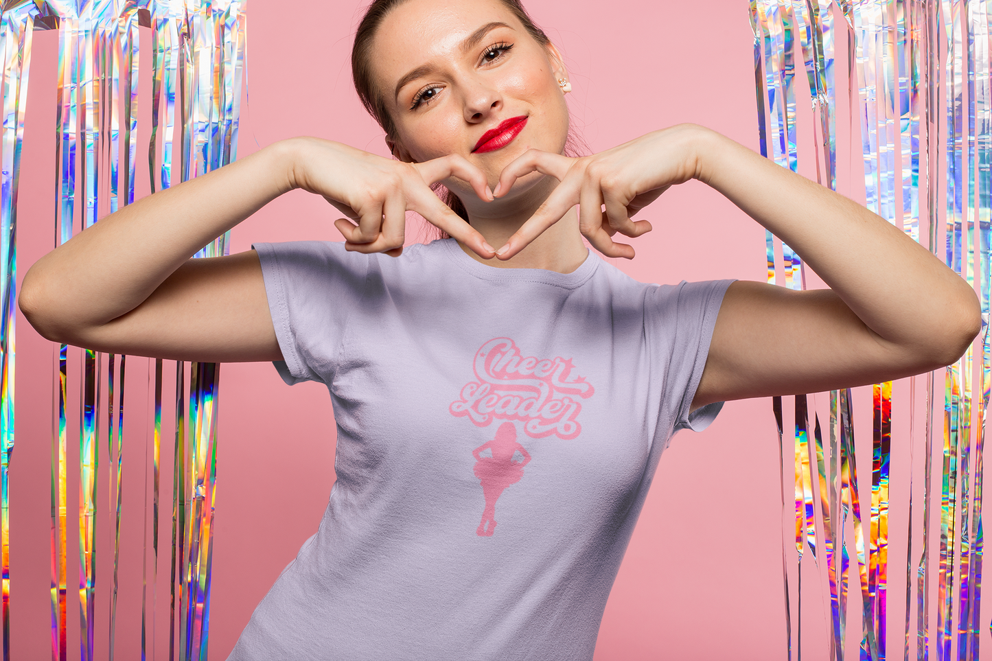 Cheerleader T-Shirt, Aesthetic Cheer Tee, Cute Spiritwear, Trendy Athletic Shirt