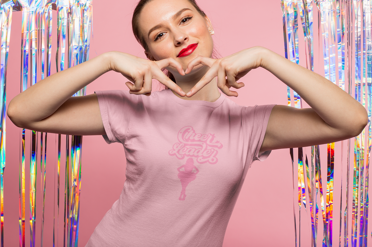 Cheerleader T-Shirt, Aesthetic Cheer Tee, Cute Spiritwear, Trendy Athletic Shirt