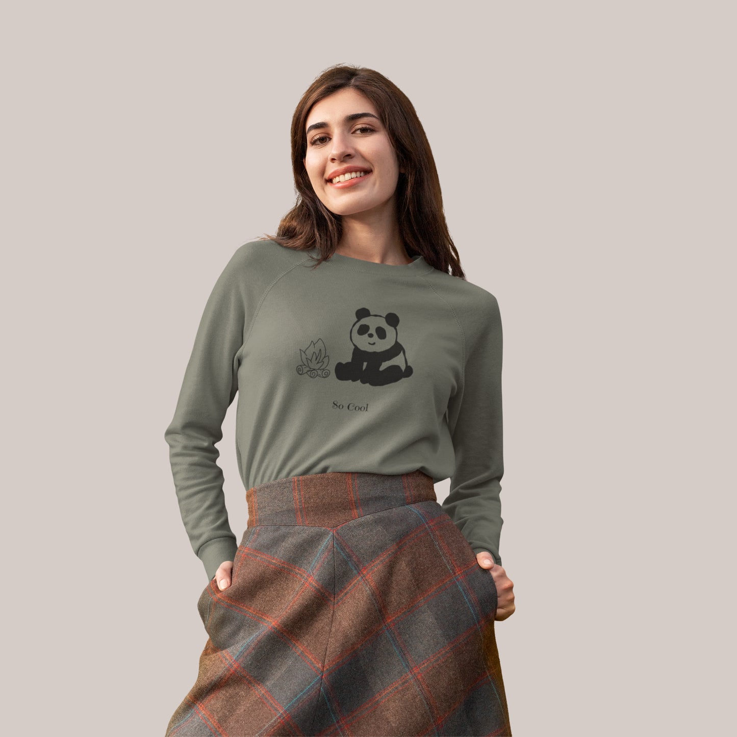 So Cool Panda Unisex Crewneck Sweatshirt