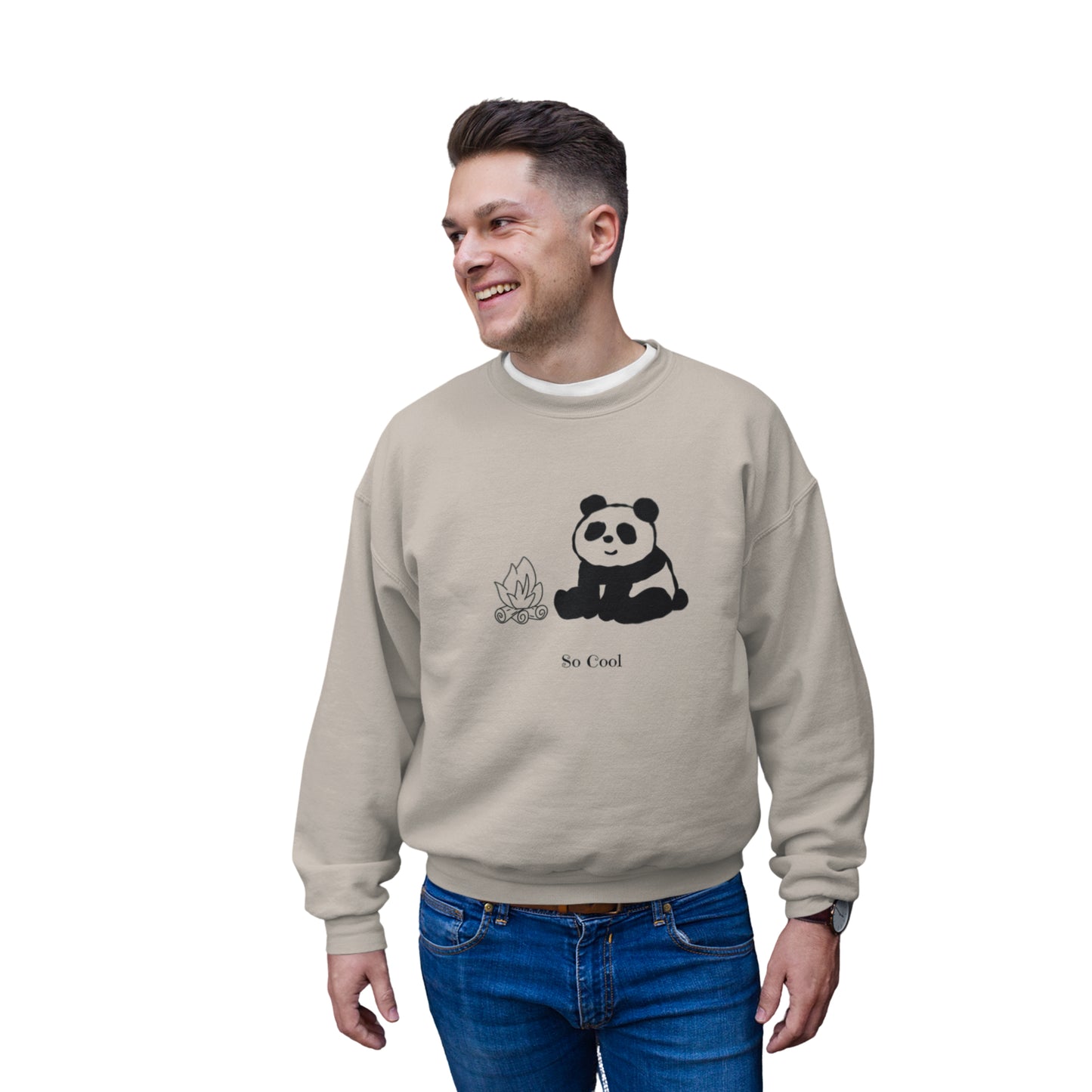 So Cool Panda Unisex Crewneck Sweatshirt